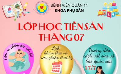 Lớp học tiền sản tháng 7 năm 2025